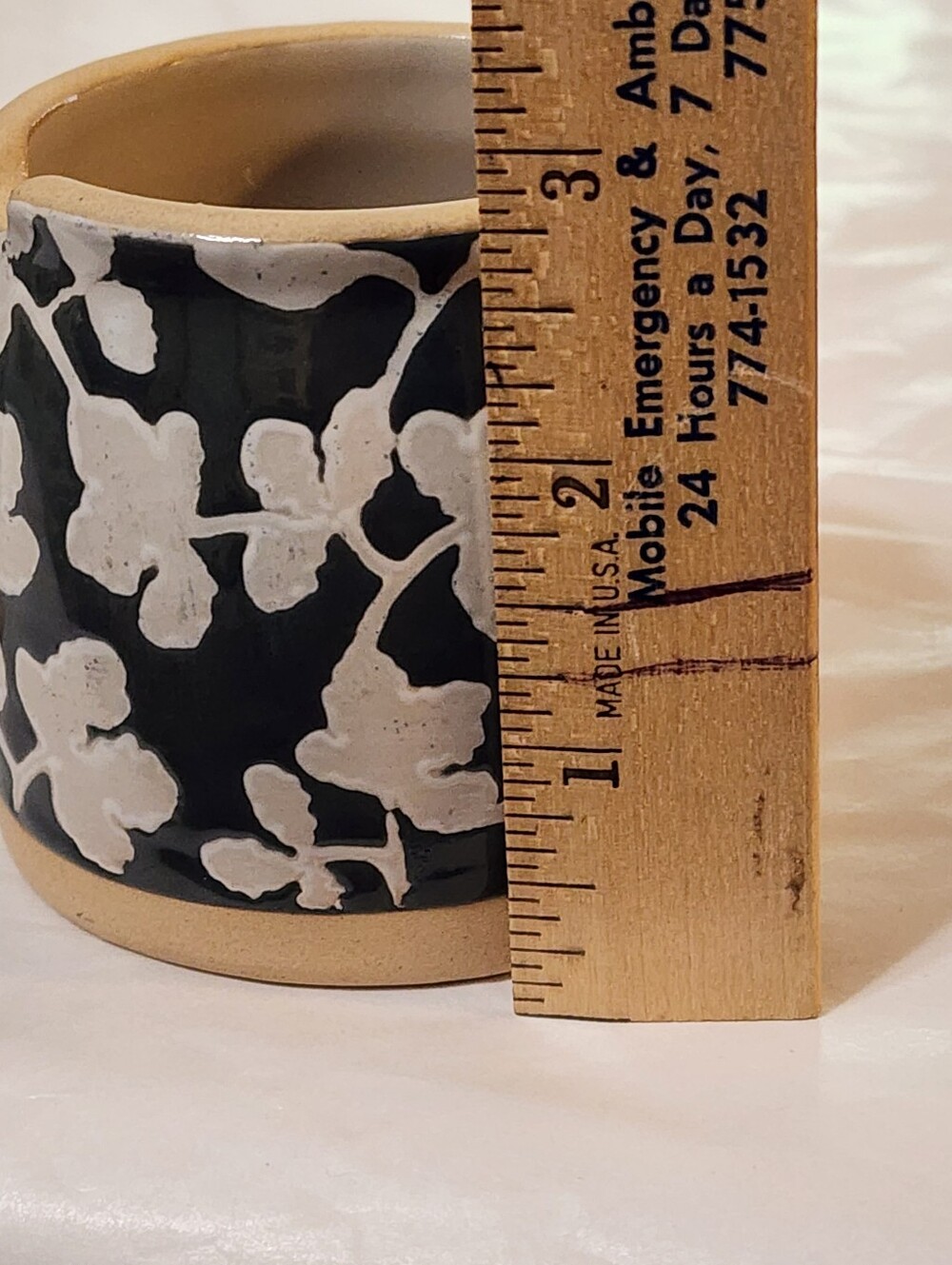Mud Pie Stoneware Jug Cream & Sugar Set Greyish-Blue & White French Country - Picture 10 of 10
